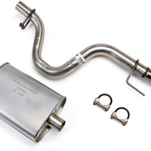 Dynomax 2.5-Inch Round Super Turbo Muffler for Jeep Wrangler YJ-0